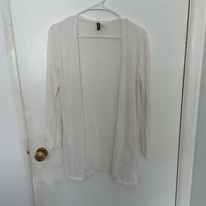 White long cardigan